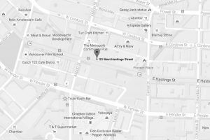 Map to Falken Reynolds office in Vancouver